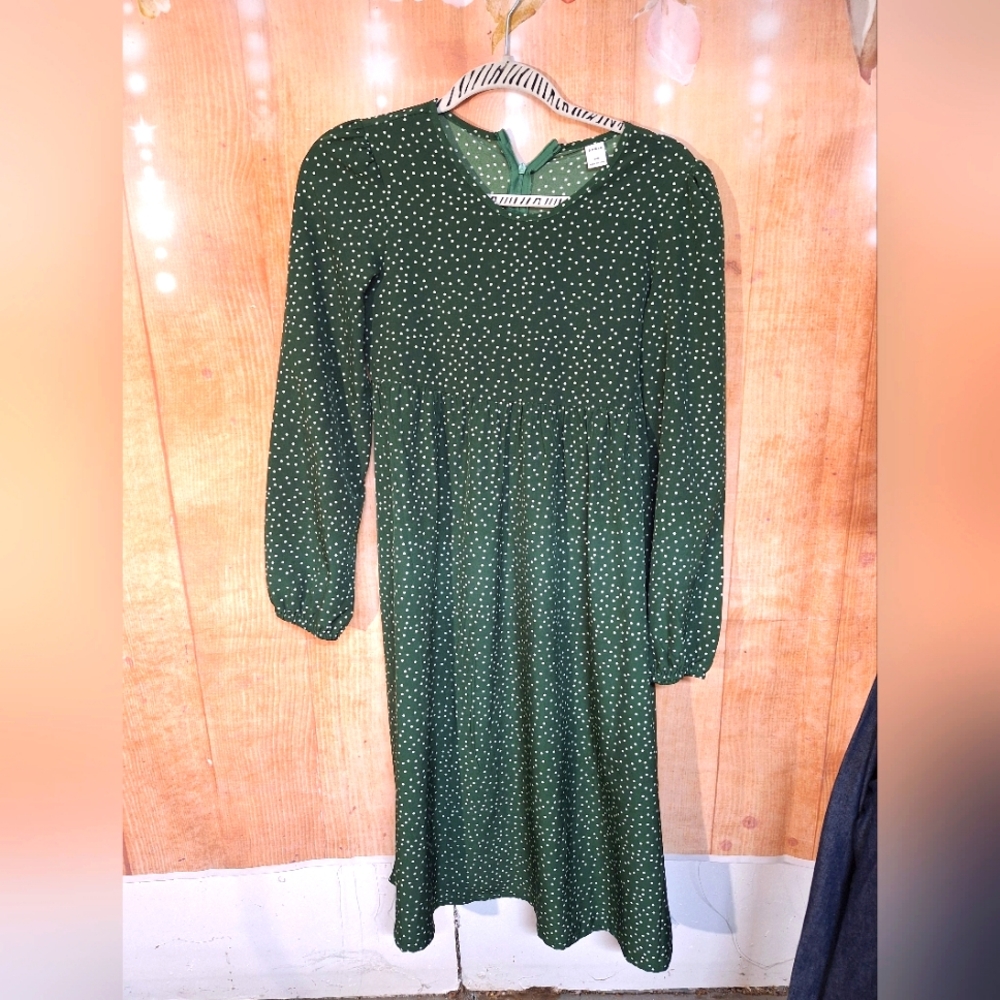 Green Polka Dot Dress